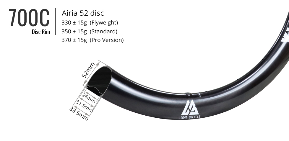 primary image light bicycle airia 52 disc ultralight all road rim 20260812170342 4360ca